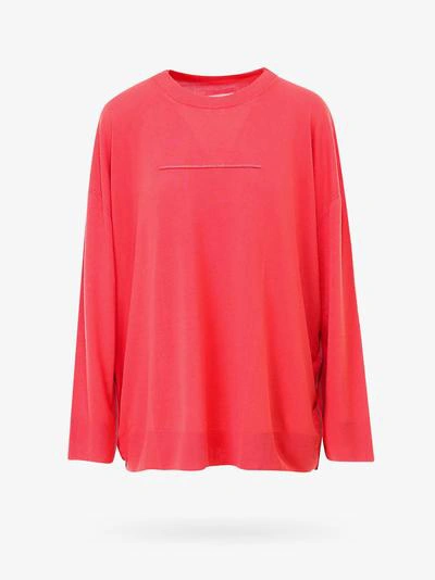 Mm6 Maison Margiela Sweater In Red