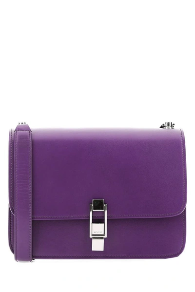 Saint Laurent Carre Shoulder Bag In Purple