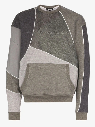 Ahluwalia Studio Sweatshirt Im Patchwork-look In Grey