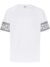 Kenzo Logo Sleeve Cotton T-shirt In White