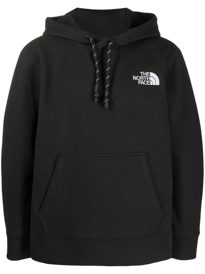 The North Face Spacer Knit Hoodie In Black