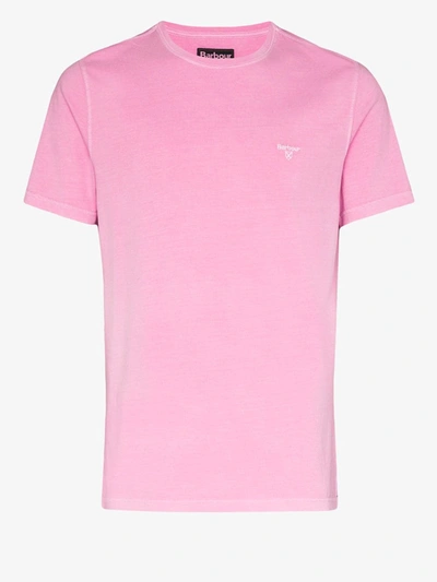 Barbour T-shirt Mit Logo-print In Pink