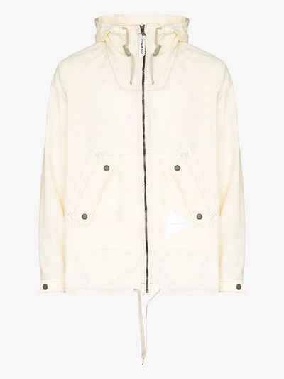 And Wander Taft-sportjacke Mit Kapuze In White