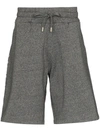 Kenzo Logo Print Track Shorts In Grey