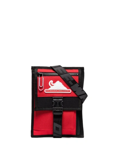 Off-white Mini-tasche Mit Mehreren Fächern In Red