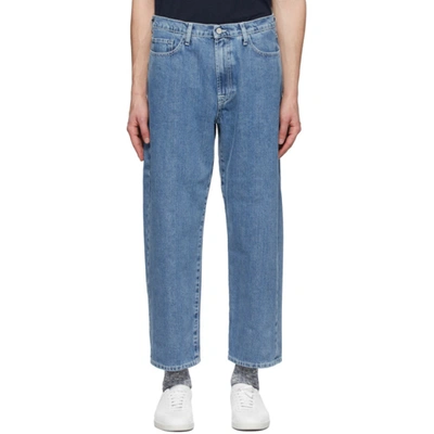 Sunnei Cropped Straight-leg Jeans In Washeddenim