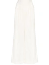 Remain High-rise Wide-leg Trousers In White