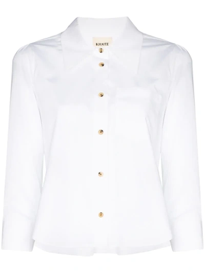 Khaite Kaylie Button-up Shirt In White