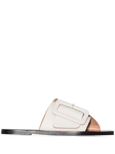 Atp Atelier Neutral Cei Leather Sandals In Neutrals