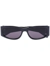Saint Laurent Rectangular-frame Sunglasses In Black