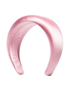 Prada Pink Logo Satin Headband