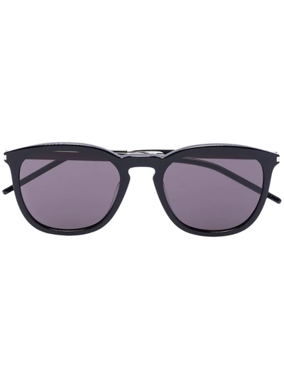 Saint Laurent Black 360 Subtly Rounded Sunglasses