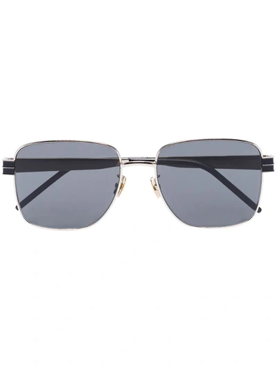 Saint Laurent Black M55 Square Frame Sunglasses