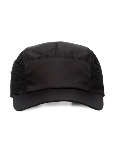 Prada Black Technical Drawstring Baseball Cap