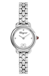 Ferragamo Varina Bracelet Watch, 22mm In Silver