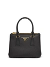 Prada Mini Galleria Tote Bag In Black