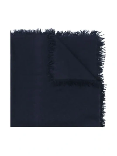 Gucci Kids' Fringed Scarf In Blue