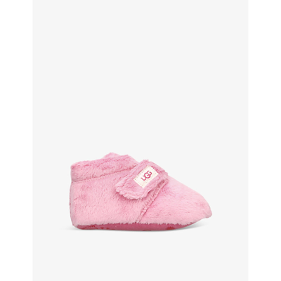 Ugg Unisex Bixbee Faux Fur Booties - Baby In Pink