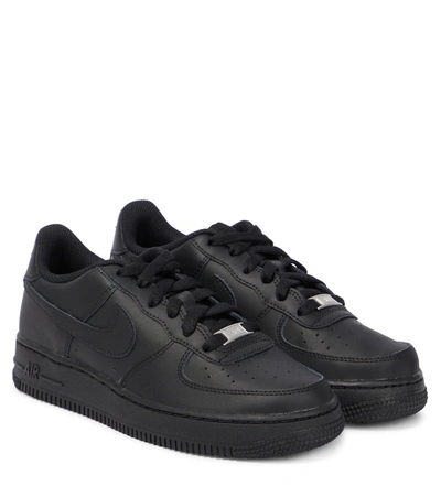 Nike Kids' Air Force 1 Low '07 "triple Black" Sneakers In Black/black