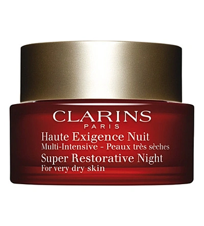 Clarins Super Restorative Night For Very Dry Skin (50ml) In White