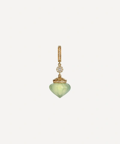 Annoushka Touch Wood 18ct Yellow Gold, Diamond And Prehnite Charm