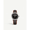 Baume & Mercier Mens Brown Clifton Stainless Steel And Leather Watch