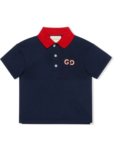 Gucci Baby's & Little Boy's Short-sleeve Polo In Navy
