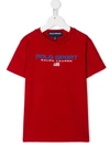 Polo Ralph Lauren Kids' Polo Sport Logo T-shirt In Red