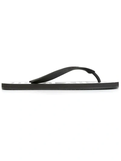 Givenchy Favelas Logo Flip-flops In Black