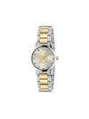 Gucci Unisex G-timeless Two-tone Stainless Steel Bracelet Watch 38mm In Yellow Goldtone