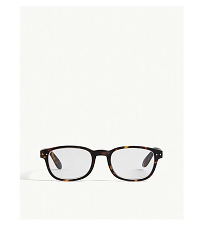 Izipizi Womens Black #b Reading Square-frame Glasses +2