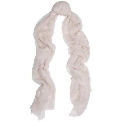 Denis Colomb Feather Toosh Blush Fine-knit Cashmere Scarf In Nude