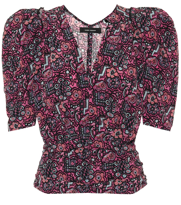 Isabel Marant Exclusive To Mytheresa Stretch-silk Top In Pink | ModeSens