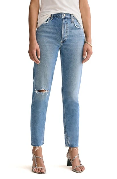 Agolde Jamie High Waist Classic Fit Jeans In Sizzle
