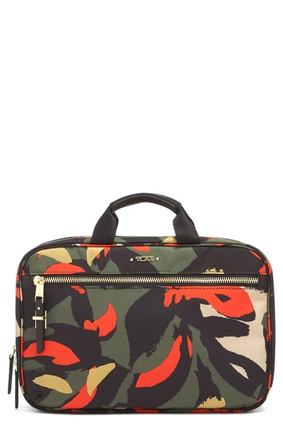 Tumi Voyageur Madina Nylon Cosmetics Case In Lily Abstract