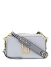 Marc Jacobs Softshot 21 Leather Crossbody Bag In Silver