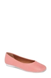Gentle Souls By Kenneth Cole Gentle Souls Signature Eugene Travel Ballet Flat In Pink Leather