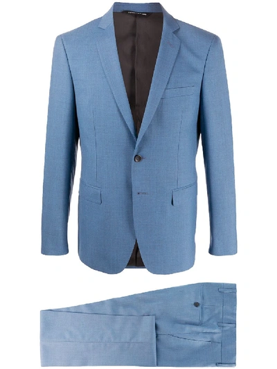 Tonello Fitted Two Piece Suit In Blue