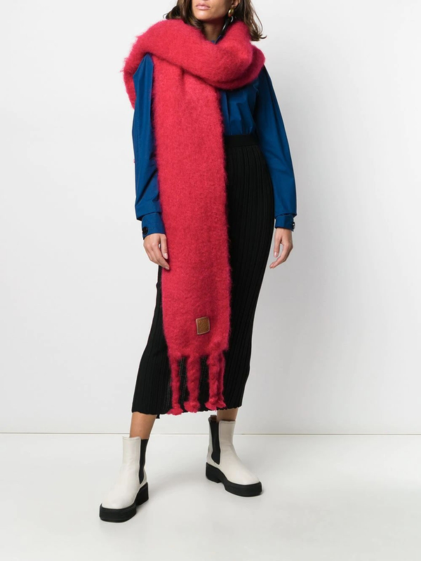 Loewe 45x230 Mohair Scarf In Red | ModeSens