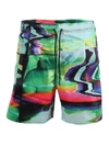 Rochambeau Drawstring Sport Shorts Scramble In Multicolor