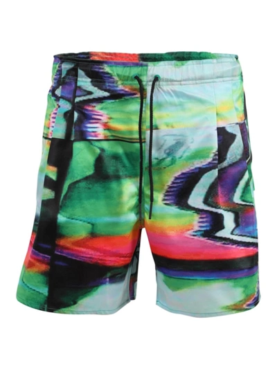 Rochambeau Drawstring Sport Shorts Scramble In Multicolor