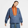 Nike Sportswear Icon Clash Women's Jacket (diffused Blue) - Clearance Sale In Diffused Blue/desert Orange/lemon Venom