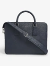 Sandro Saffiano Leather Briefcase In Blue