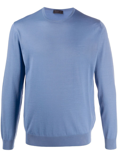 Prada Men's  Blue Wool Sweater
