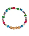 Akola Women's Rainbow Mixed-gemstone Mama Beaded Stretch Bracelet In Multi