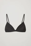 Cos Padded Bikini Top In Black