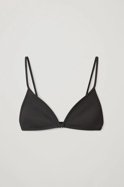 Cos Padded Bikini Top In Black