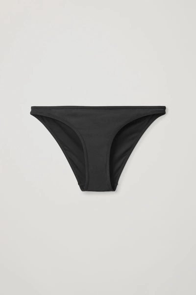 Cos Slim-fit Bikini Bottoms In Black