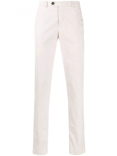 Brunello Cucinelli Cotton Trousers In White