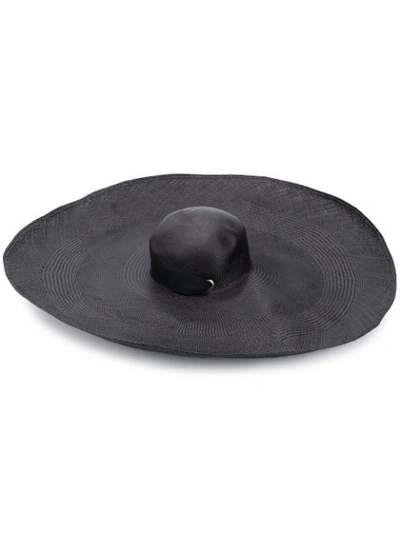 Sensi Studio Haute Beach Lady Black Straw Hat